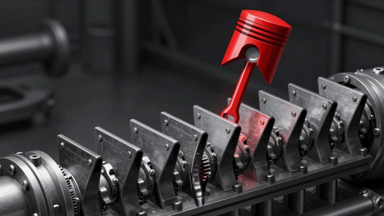 Поршень сталкивается с изогнутыми клапанами в интерференционном двигателе